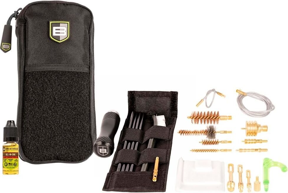 Breakthrough Badge Series - Pull Through Cleaning Kit With Molle Pouch 5.56 / 9MM / 12G