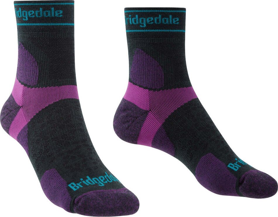 Bridgedale Ultra Light TrailRun Merino Sport 3/4 Crew Womens Dam