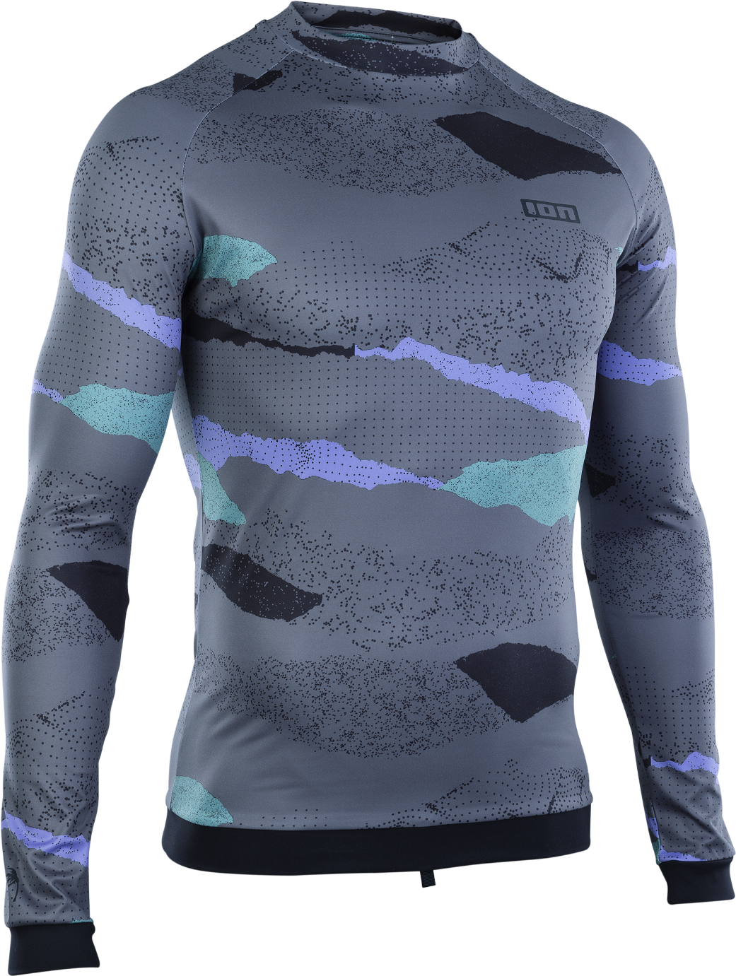 ION Rashguard Maze LS Mens Dark Collage