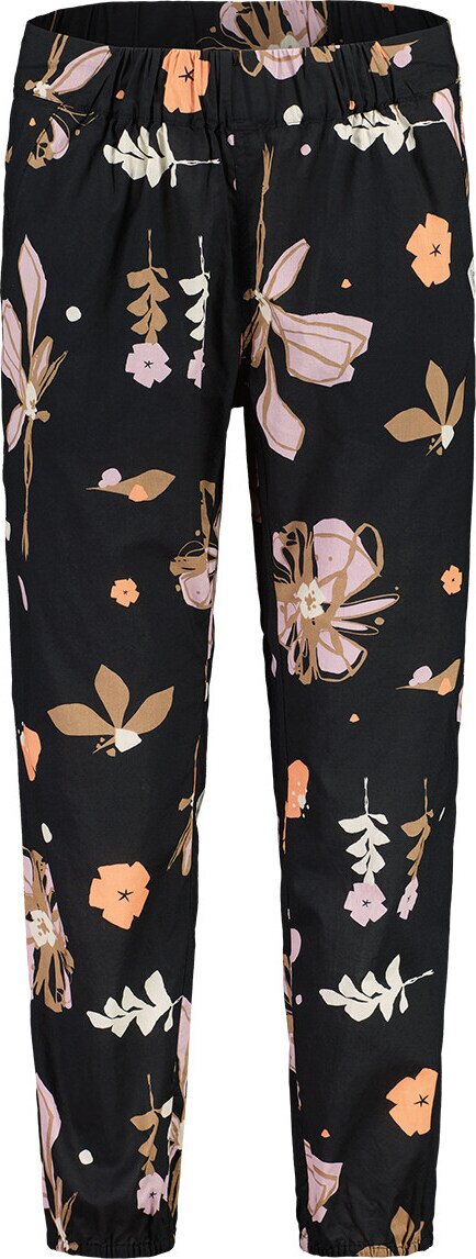 Maloja FliegenpilzM. Organic Cotton Pants Womens Deep Black Flora