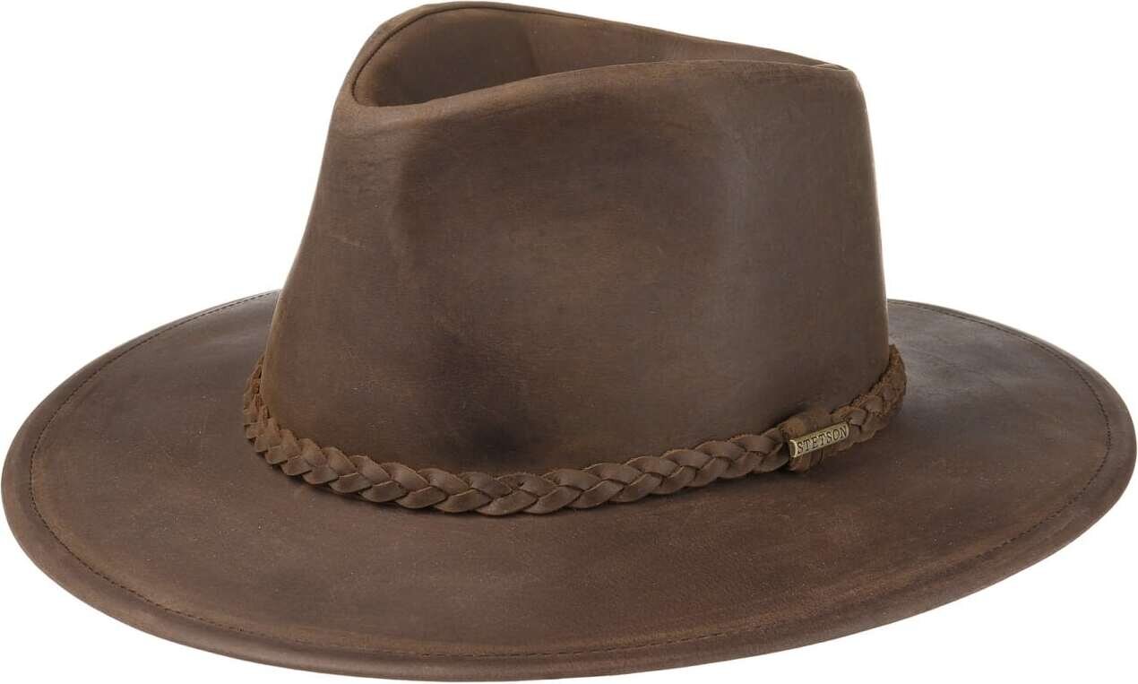 Stetson Western Buffalo Leather Brown