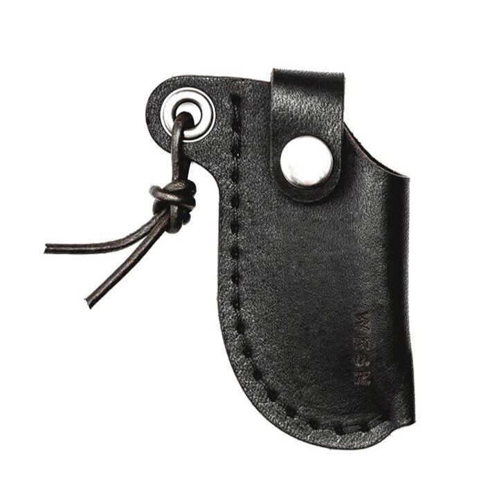 Wesn Microblade Leather Sheath Black