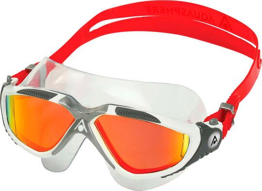 Aquasphere Vista Active White Red / Lens Mirror Red Titanium