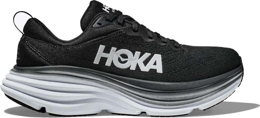 Hoka Bondi 8 Mens Black / White