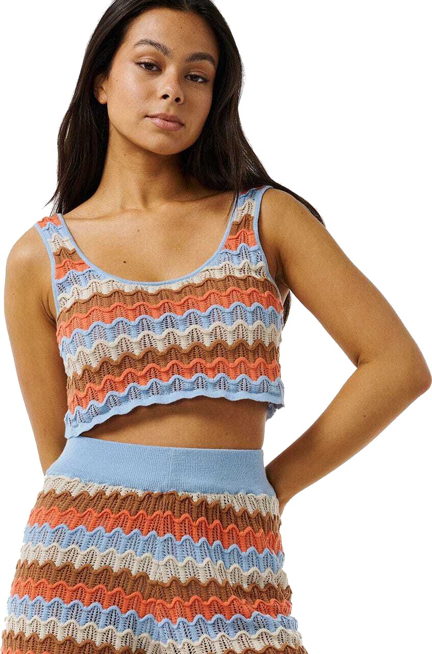Rip Curl Santorini Sun Crochet Top Womens Multicolor