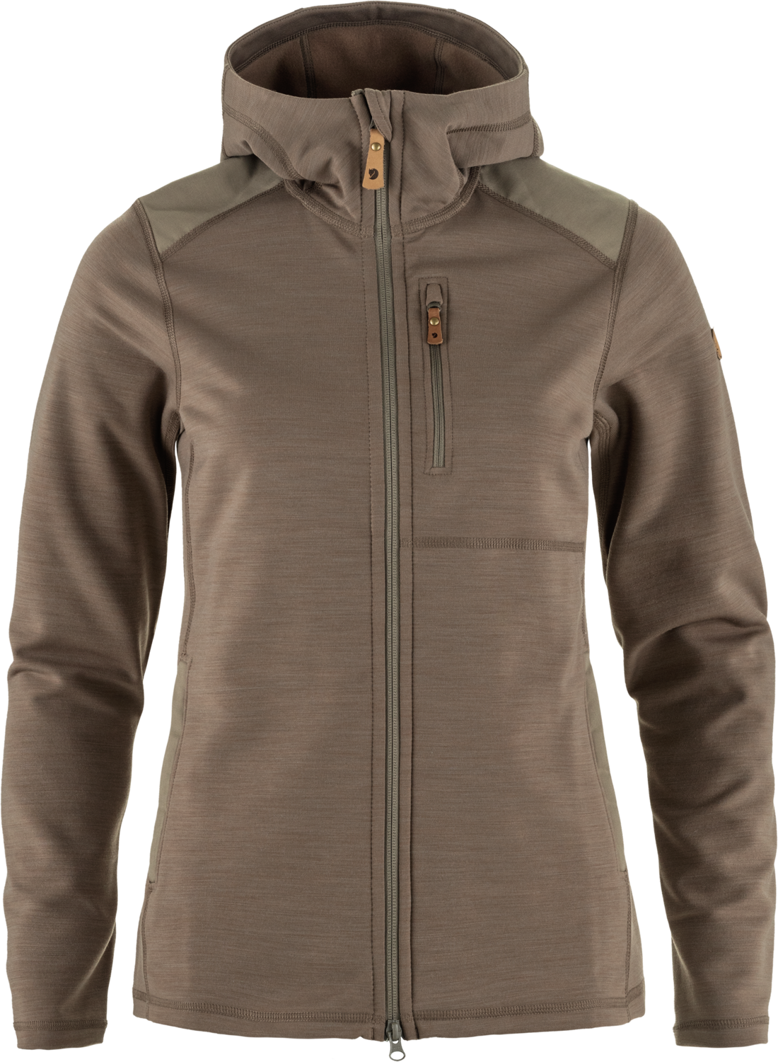Fjällräven Keb Fleece Hoodie Womens Suede Brown (244)