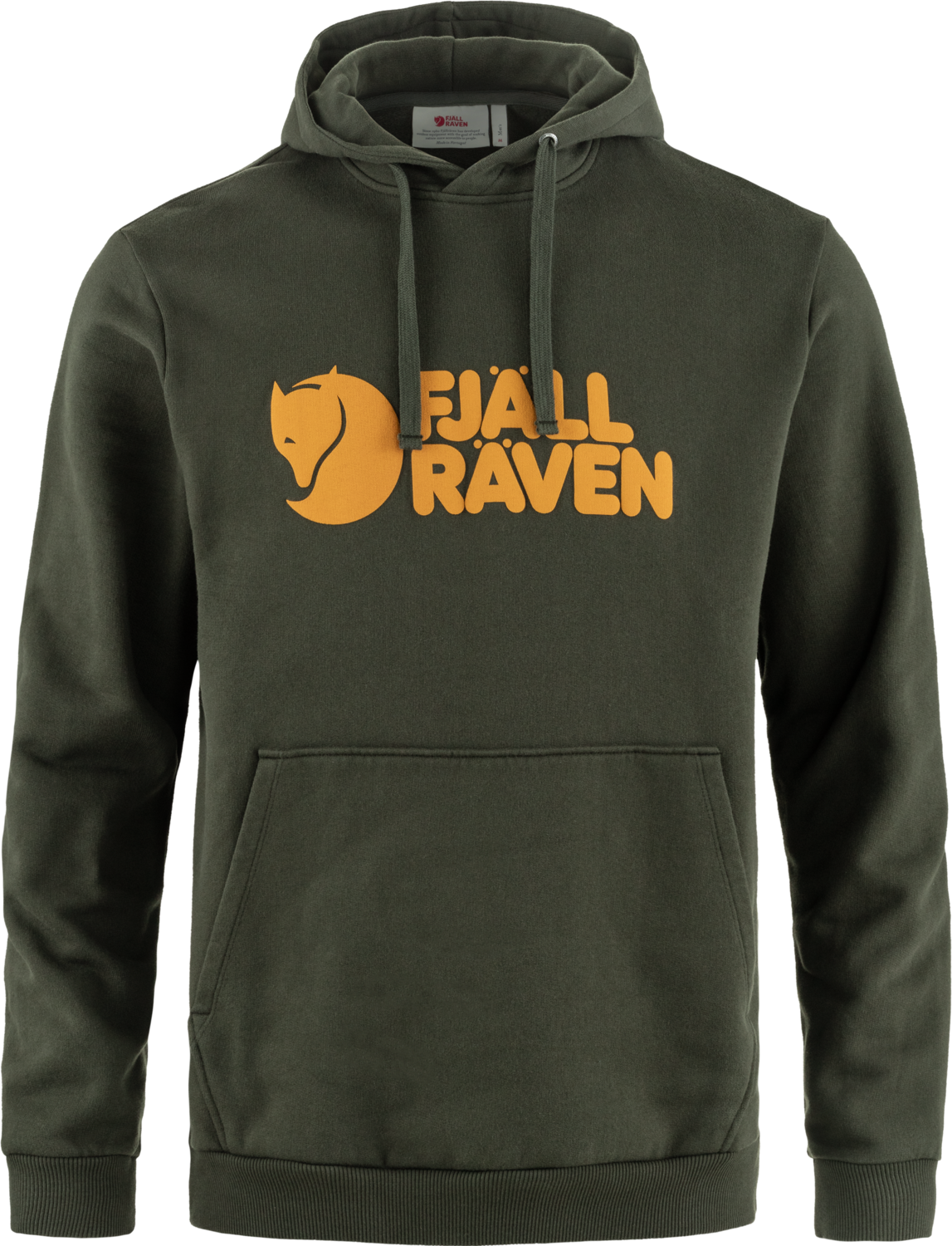 Fjällräven Logo Hoodie Mens Deep Forest (662)