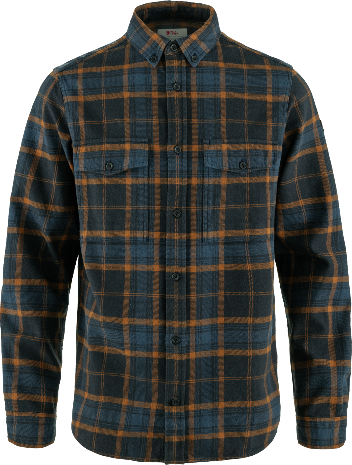 Fjällräven Övik Twill Shirt Mens Dark Navy / Chestnut (555-230)