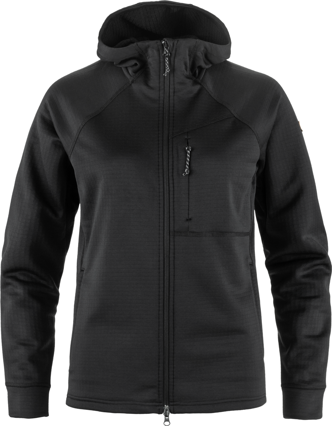 Fjällräven Abisko Grid Fleece Hoodie Womens Black (550)