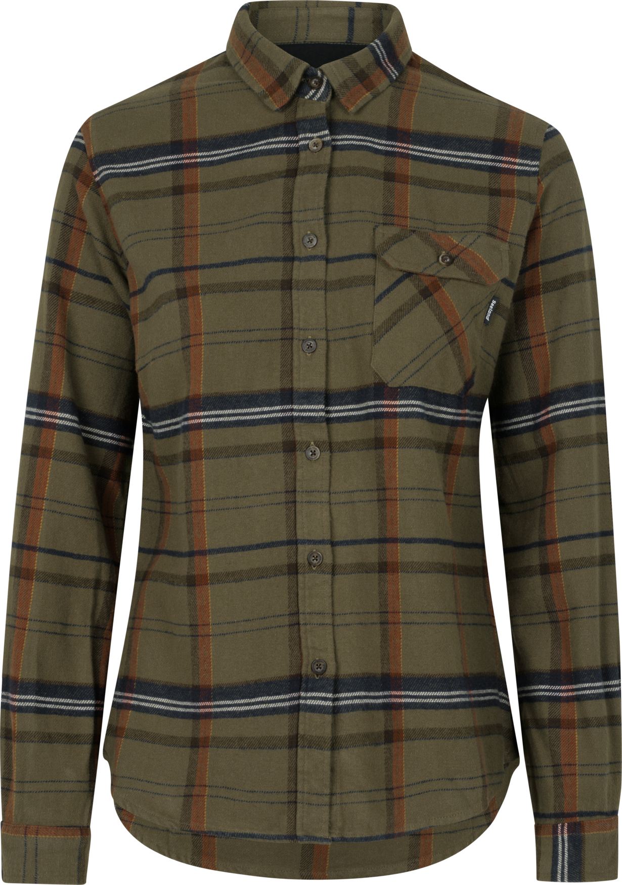 Seeland Skye Flannel Shirt Womens Grape Leaf / Terracotta Check