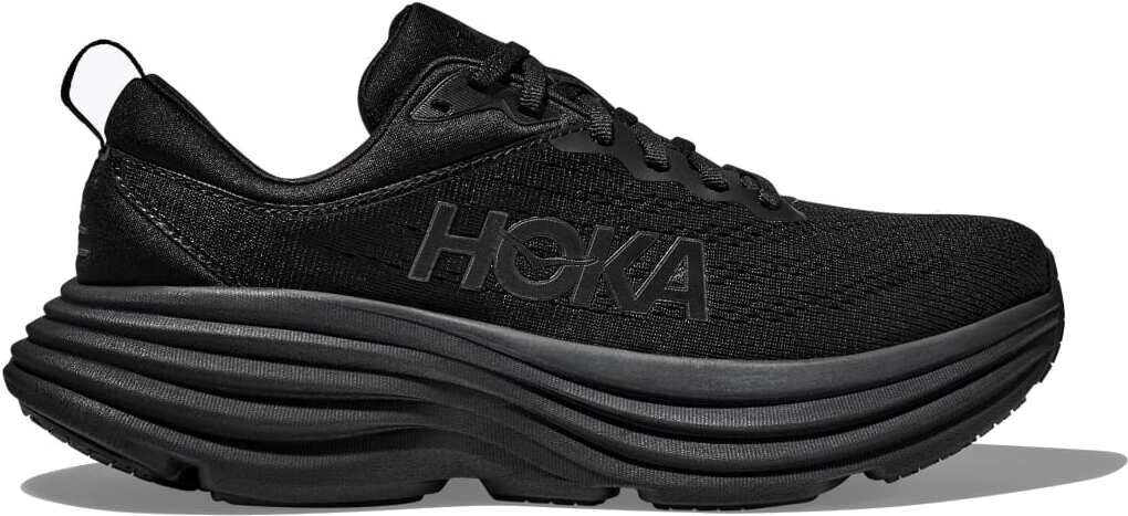 Hoka Bondi 8 Wide Womens Black / Black