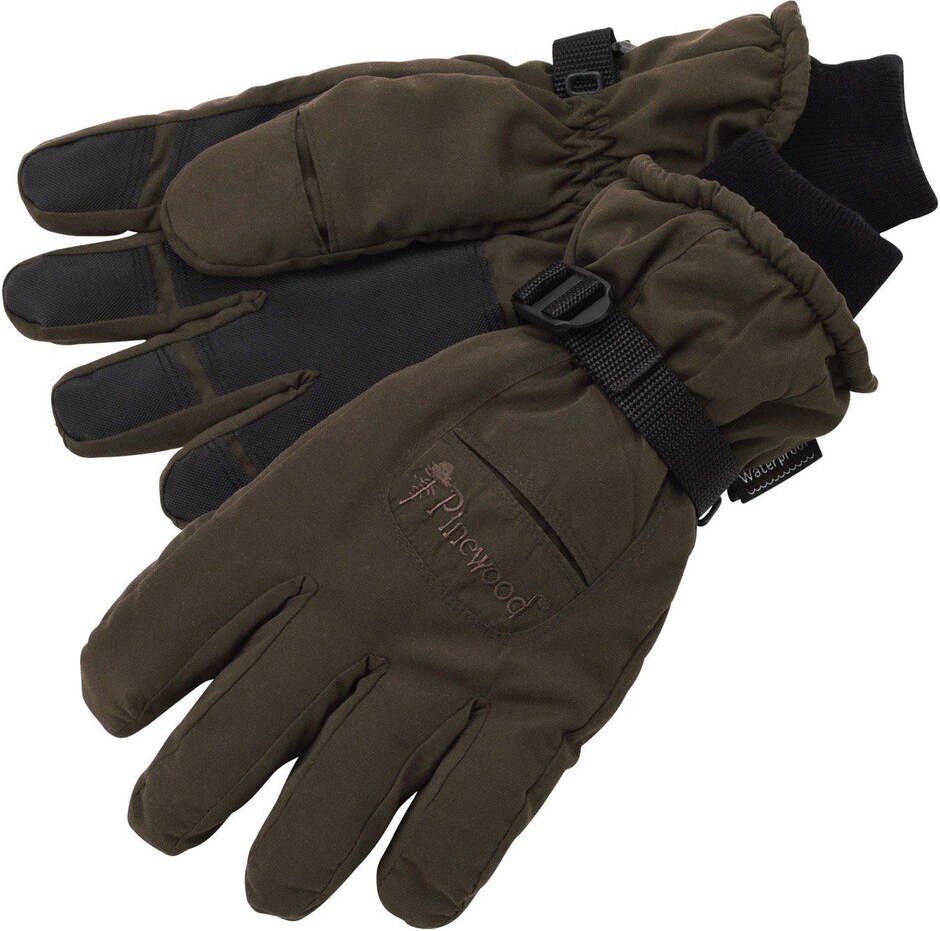 Pinewood Membrane Glove Suede Brown