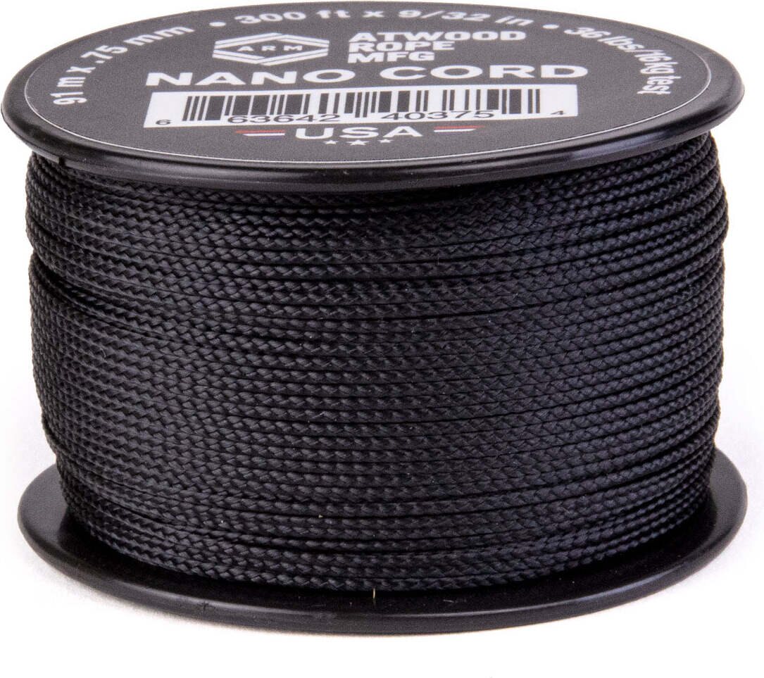 Atwood Rope Nano Cord (300ft) Black