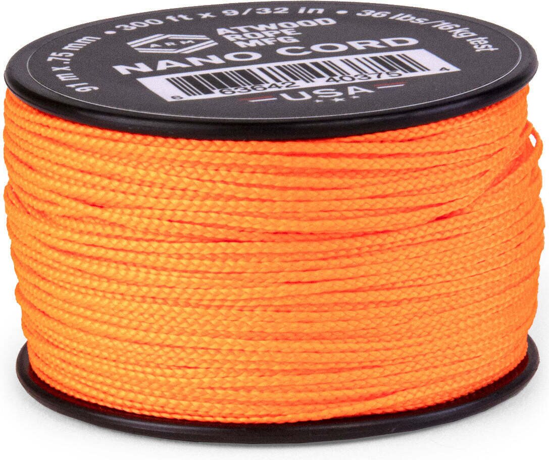Atwood Rope Nano Cord (300ft) Neon Orange