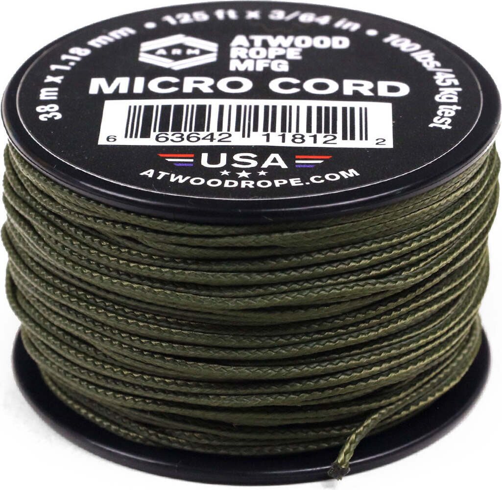 Atwood Rope Micro Cord (125ft) Olive Drab
