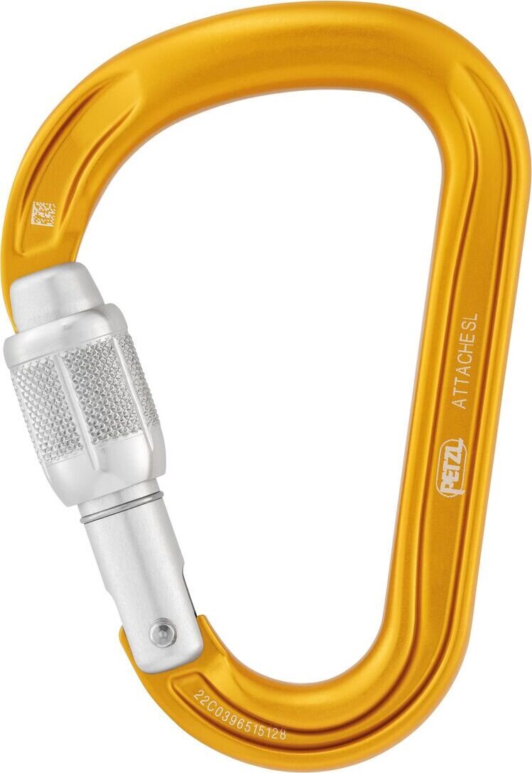 Petzl Attache ScrewLock Yellow