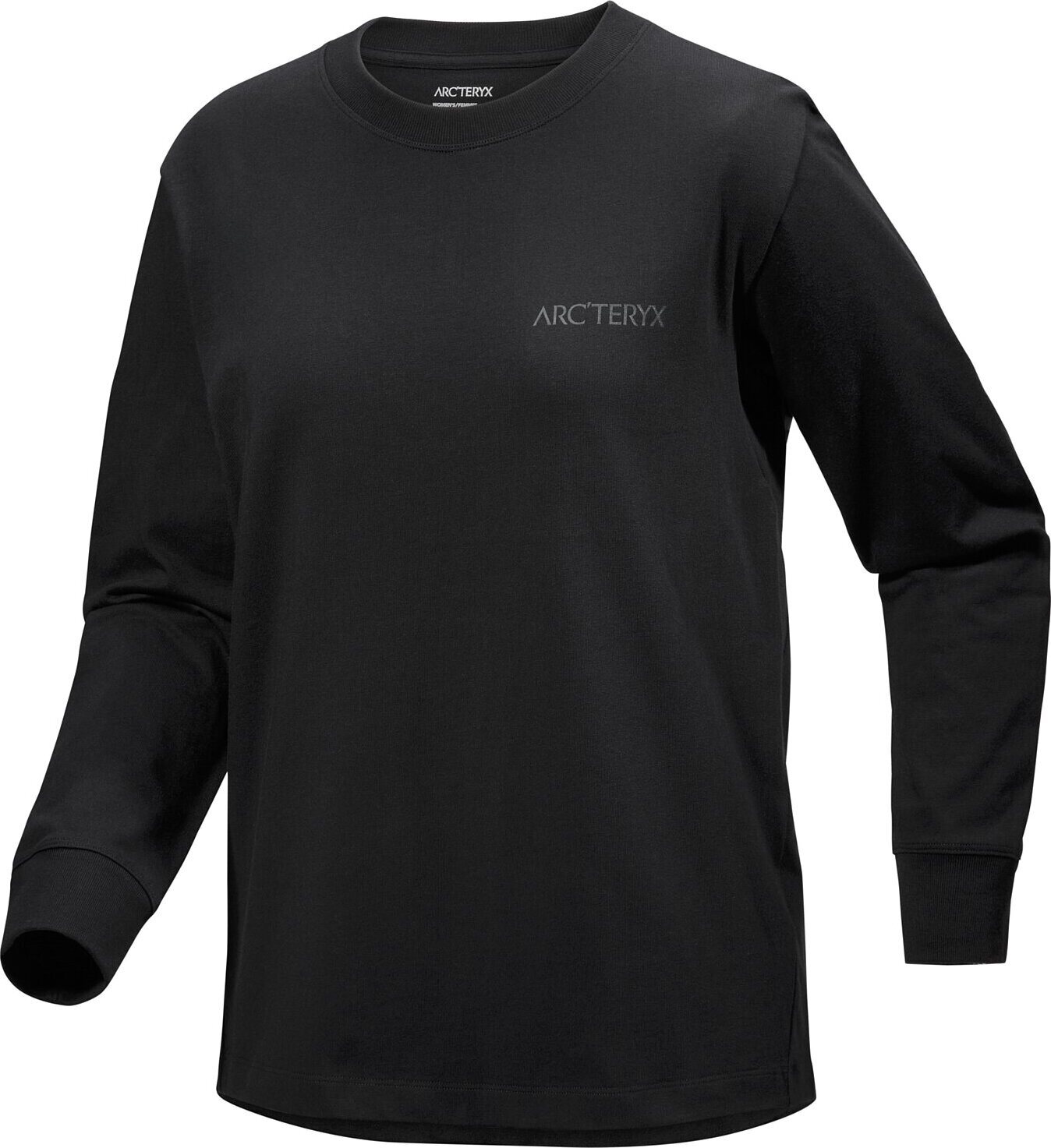 Arc'teryx Kragg Cotton Bird Crew Long Sleeve Womens Black / Black