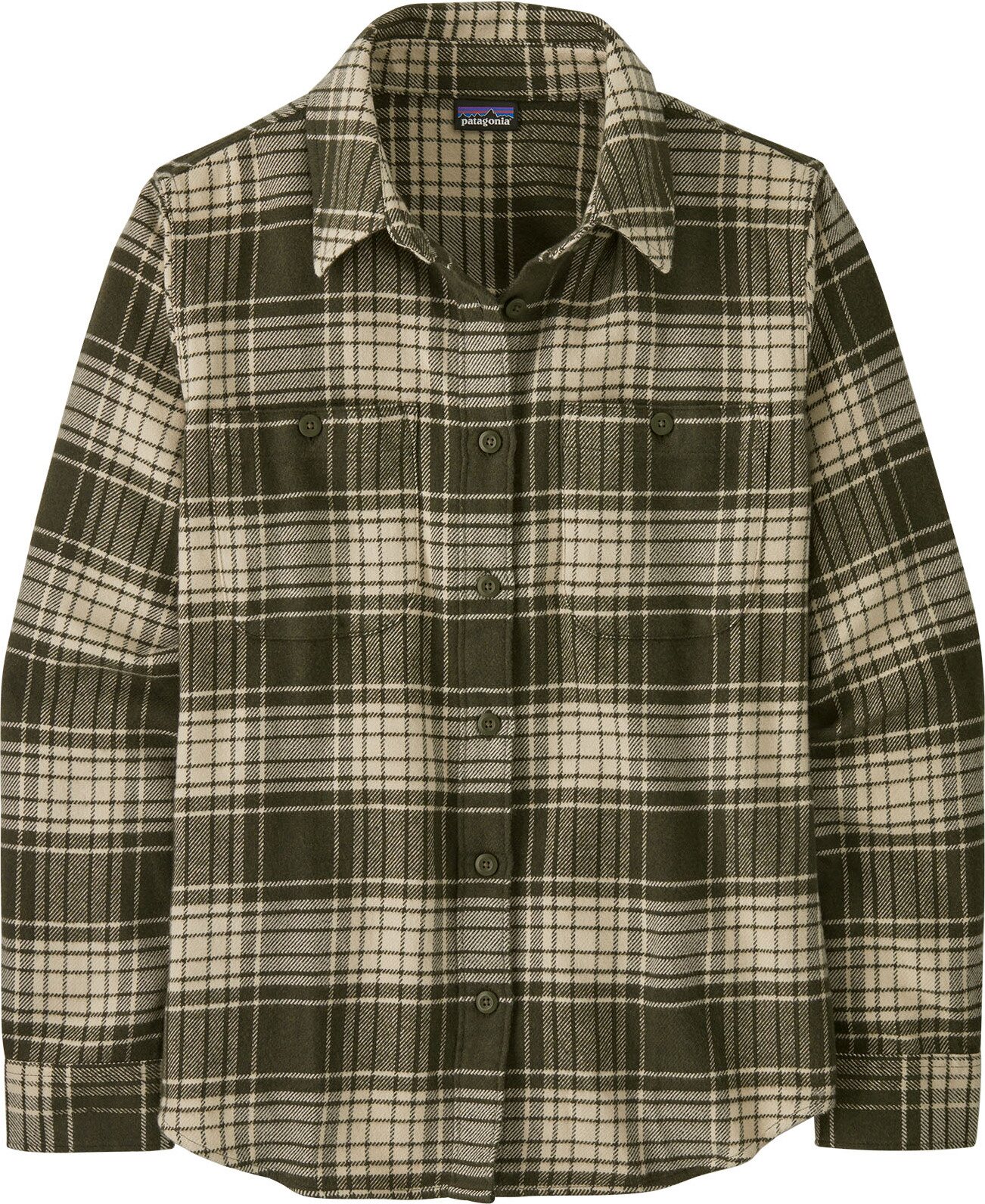 Patagonia Fjord Flannel Shirt Womens Cascade: Pine Needle Green