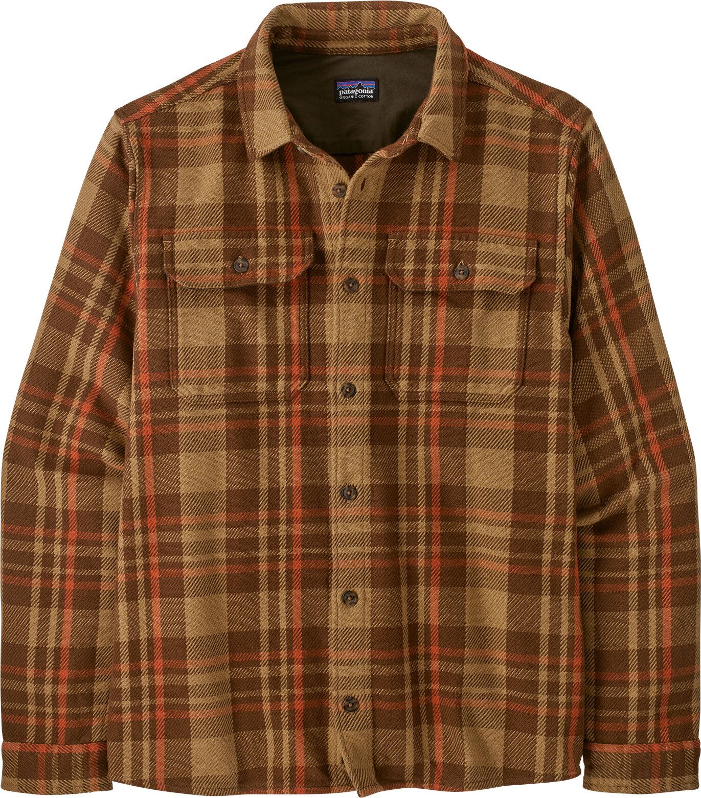Patagonia Fjord Loft Shirt Mens Forested: Nest Brown