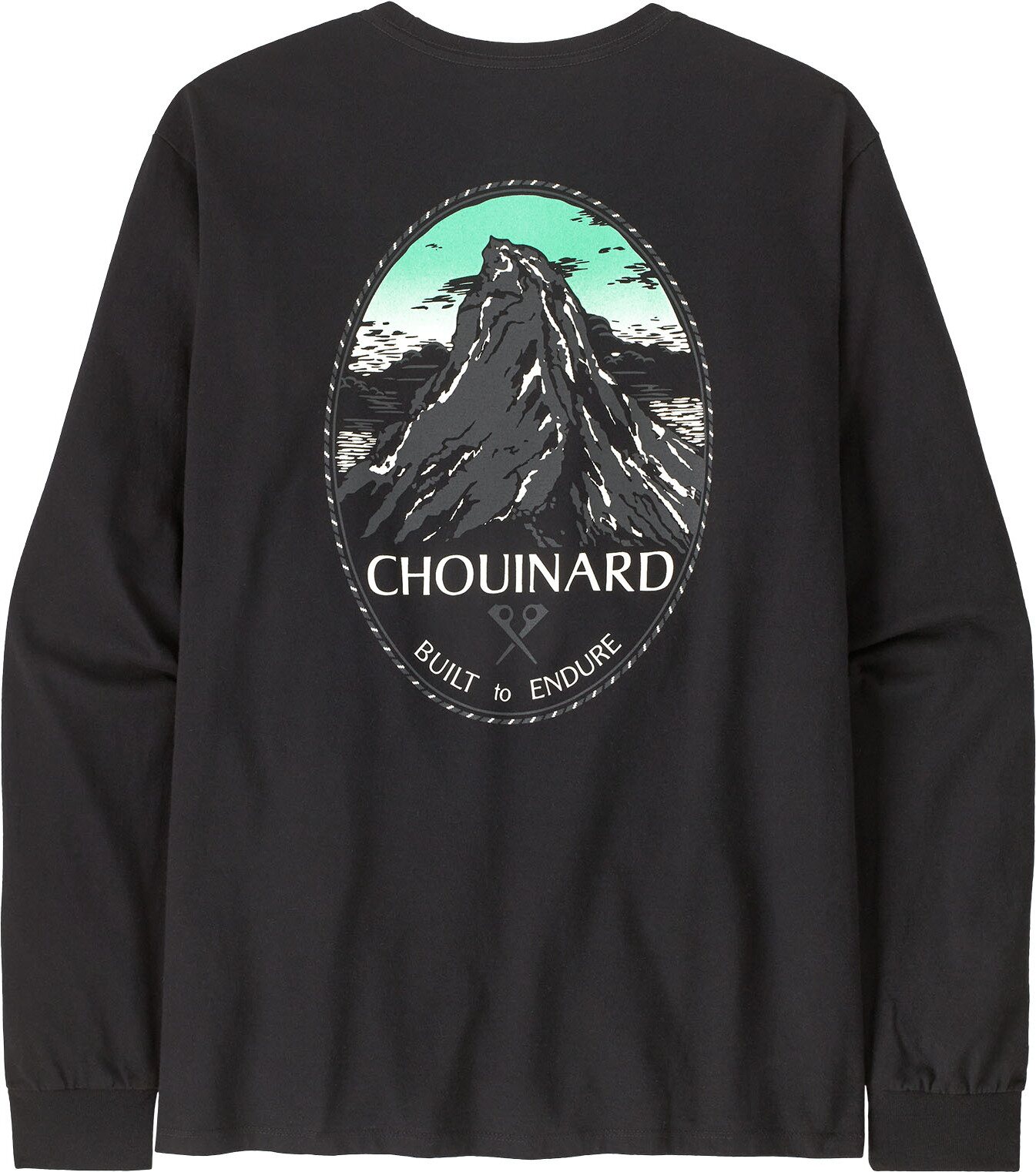 Patagonia Long-Sleeved Chouinard Crest Responsibili-Tee Mens Black