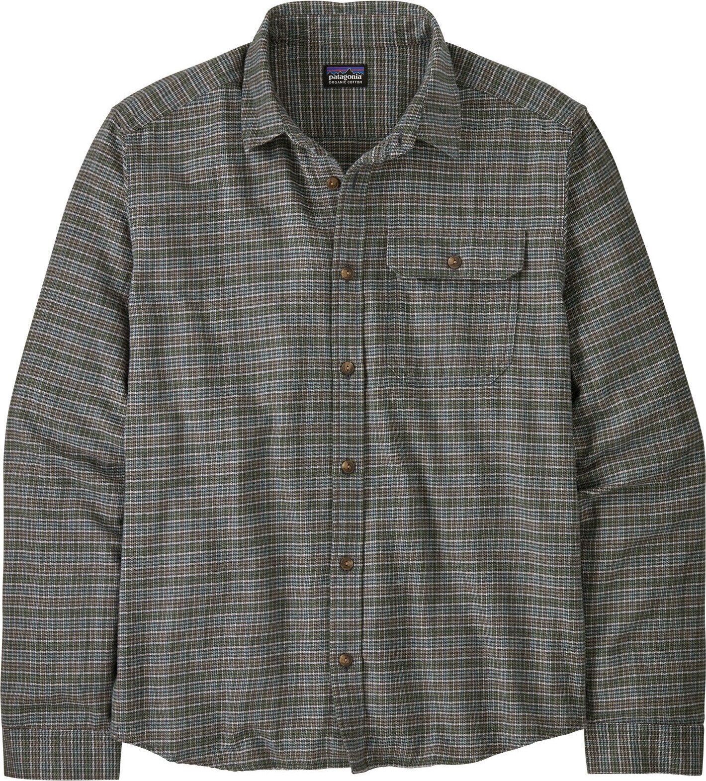Patagonia Long-Sleeved Cotton in Conversion Lightweight Fjord Flannel Shirt Tracks: Thermal Blue