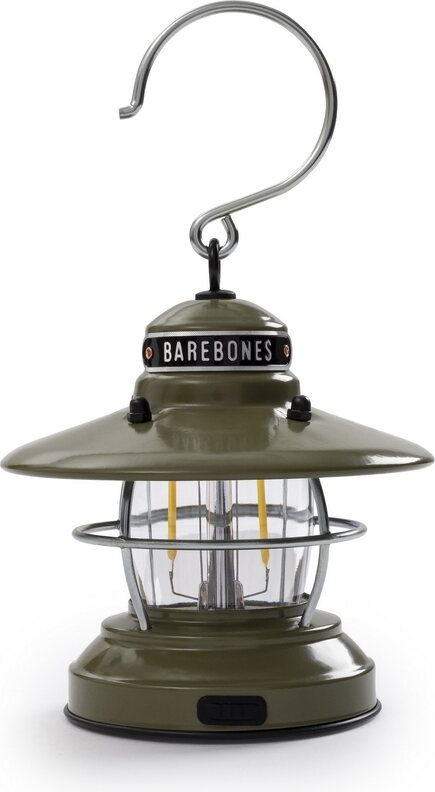 Barebones Mini Edison Lantern Olive