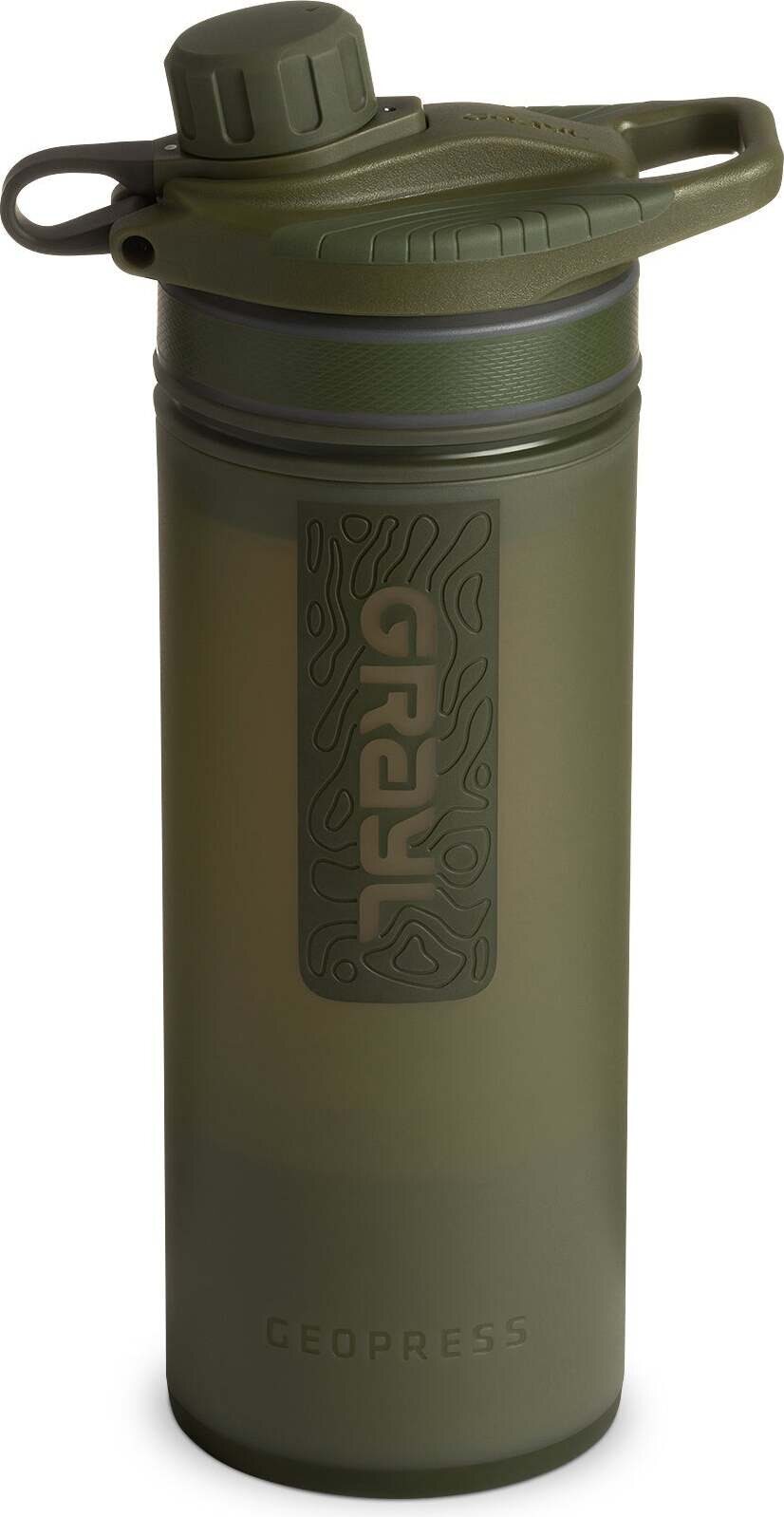 Grayl Geopress Purifier Bottle 710ml - water purifier Olive Drag