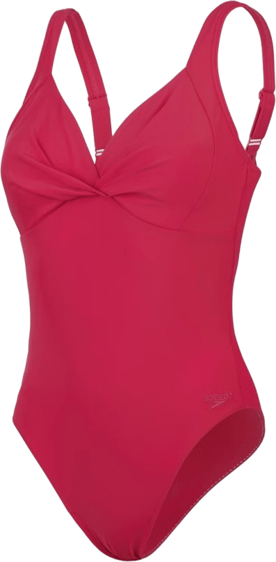 Speedo Shaping Cross Knot 1 Piece Womens Magenta Haze / Amaranta