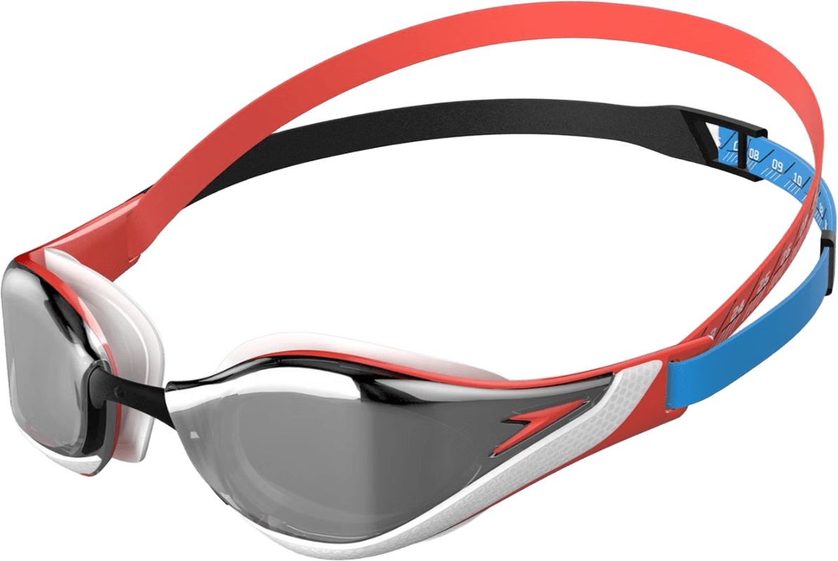 Speedo Fastskin Pure Focus Mirror Siren Red / Black / White / Picton Blue