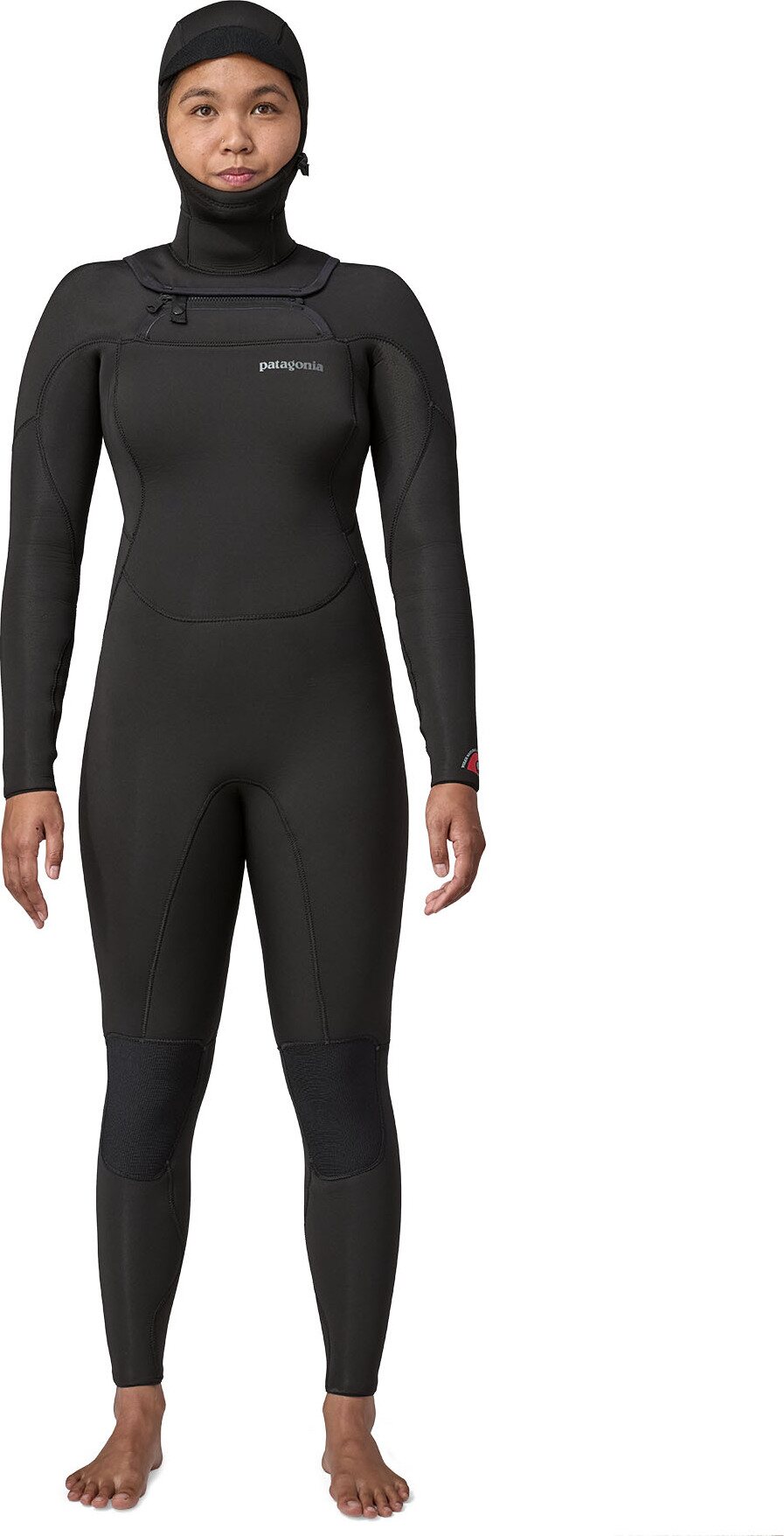 Patagonia R4 Regulator Yulex Front Zip Hooded Full Suit Womens Black