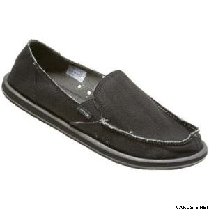 Sanuk Donna Hemp Black