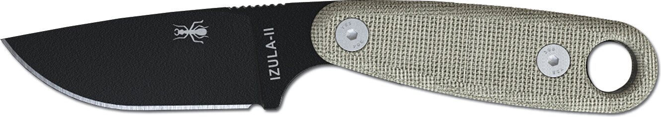 ESEE Knives Izula II Black Blade / Black Sheath with Clip Plate