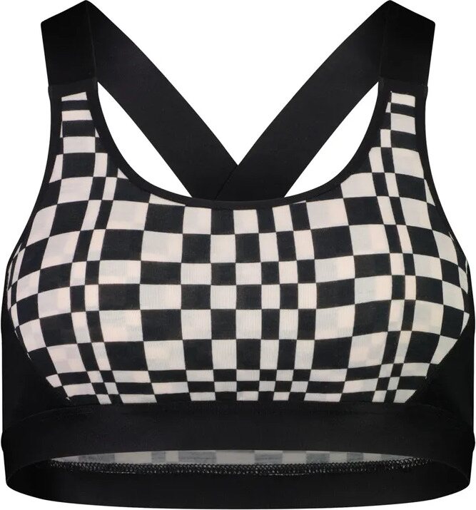 Mons Royale Stella X-Back Bra Checkers