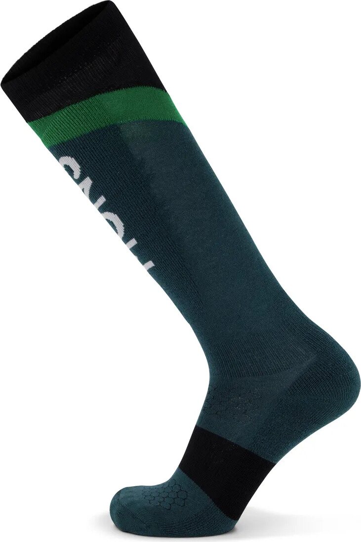 Mons Royale Ultra Cushion Merino Snow Sock Evergreen / Apple