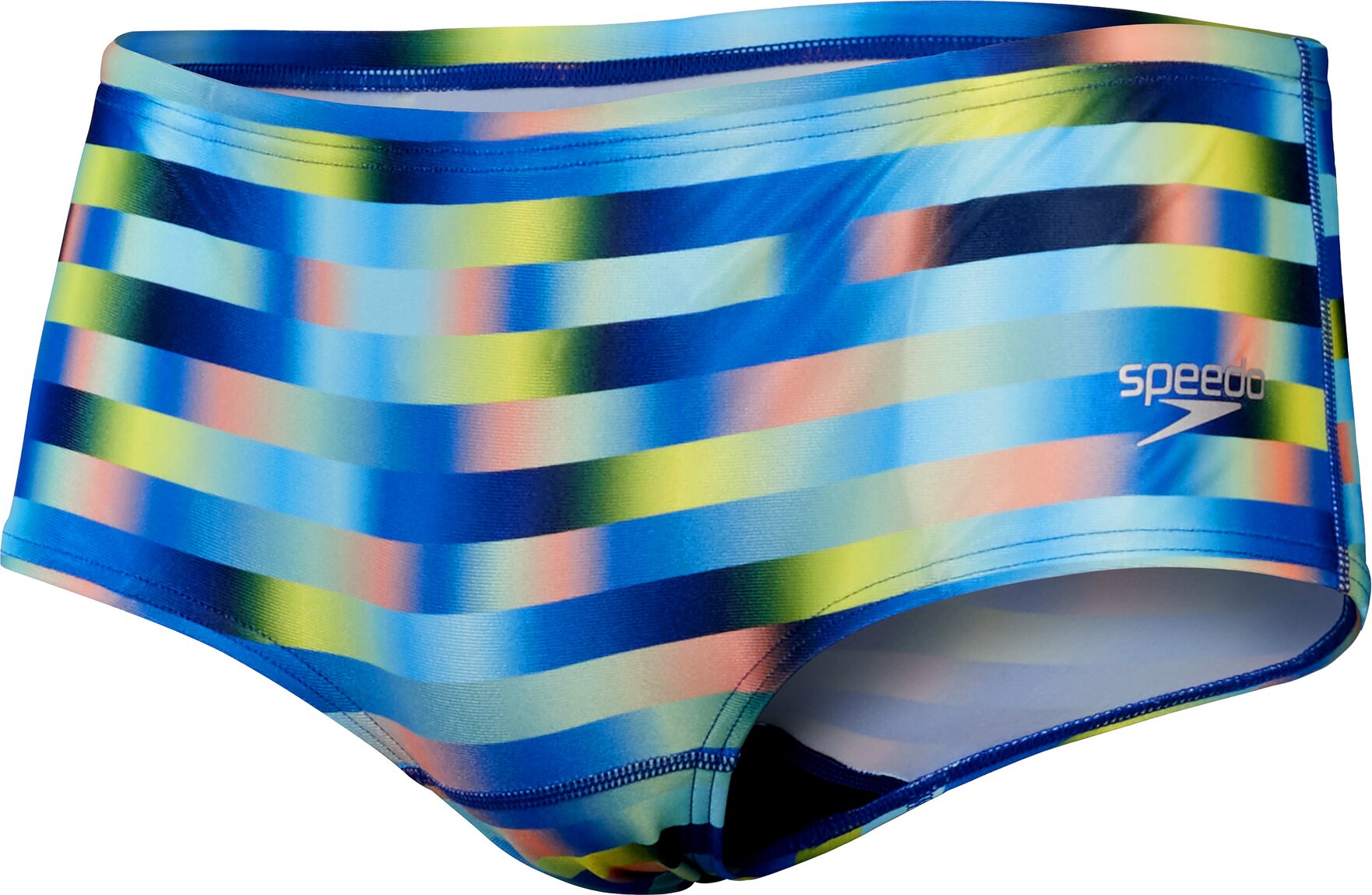 Speedo Allover Digi 14cm Brief Mens Picton Blue / Lemon Drizzle