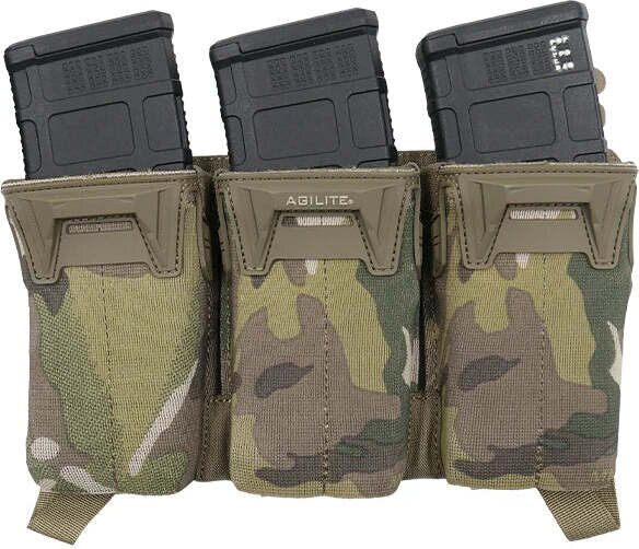 Agilite PINCER™ Placard Multi-Caliber Triple Mag Pouch Multicam