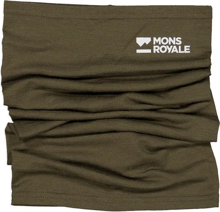 Mons Royale Daily Dose Merino Flex Neckwarmer Dark Olive