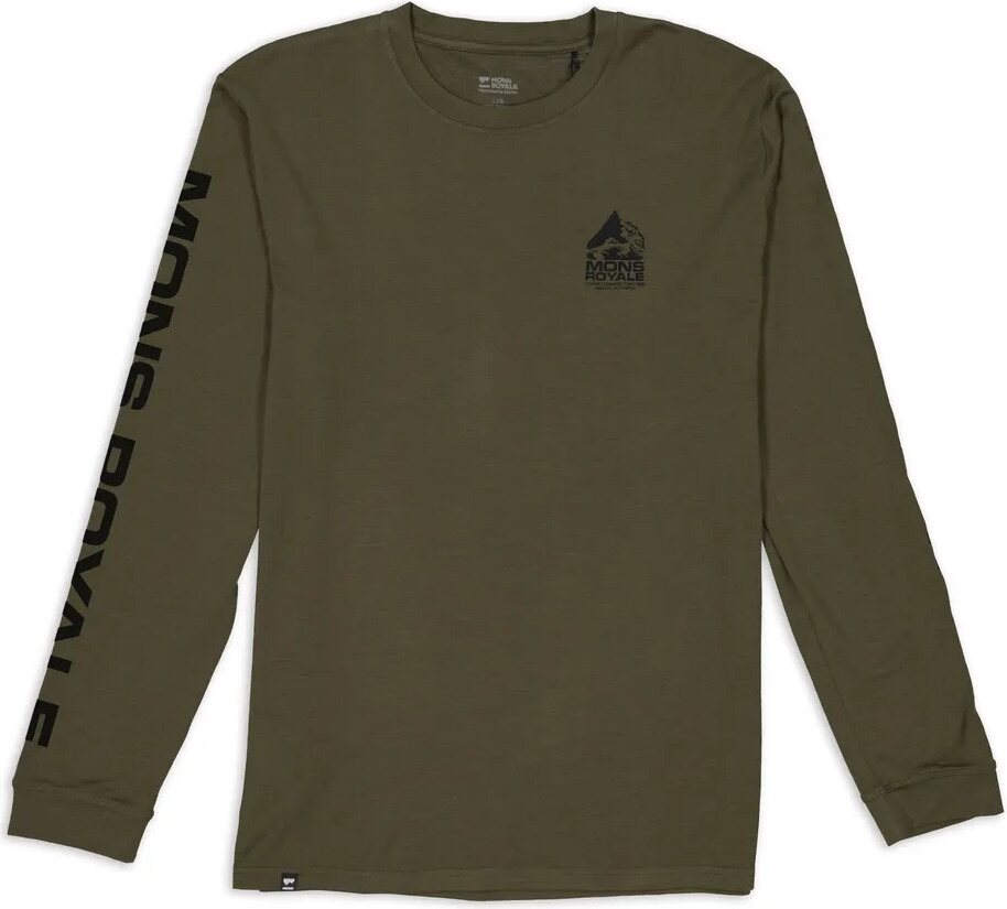 Mons Royale Icon Merino Air-Con LS Mens Dark Olive