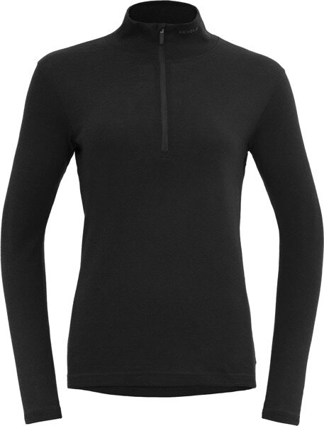 Devold Jakta Merino 200 Zip Neck Womens Black
