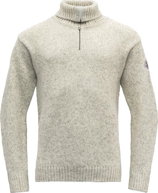Devold Nansen Sweater Zip Neck Grey Melange