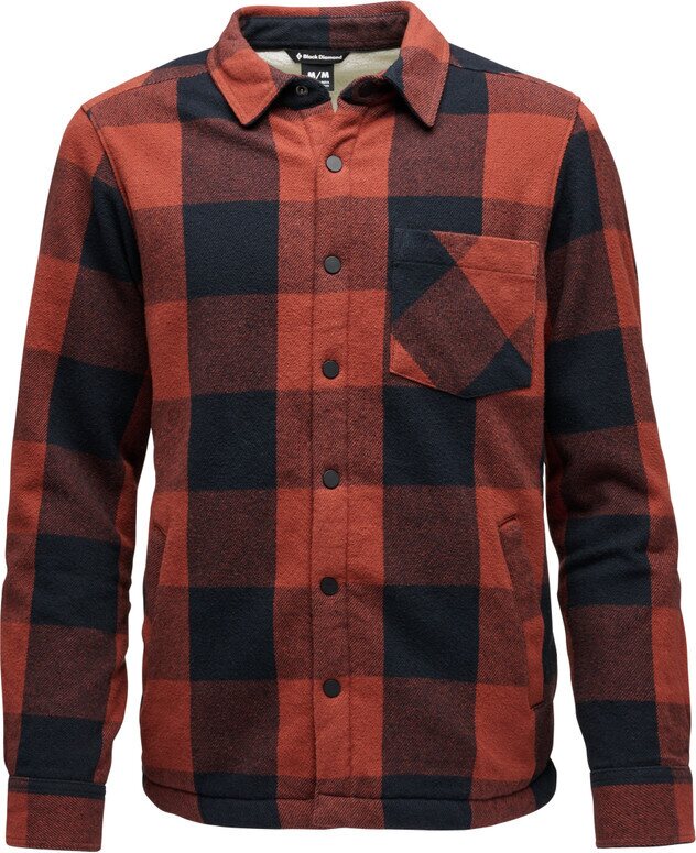 Black Diamond Project Lined Flannel Mens Iron Red / Black Plaid
