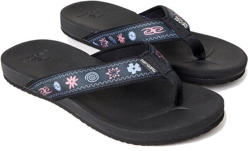 Rip Curl Salt Water Culture Bloom Mid Open Toe Washed Black