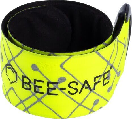 Bee Safe Led Click Band USB safety light Lime