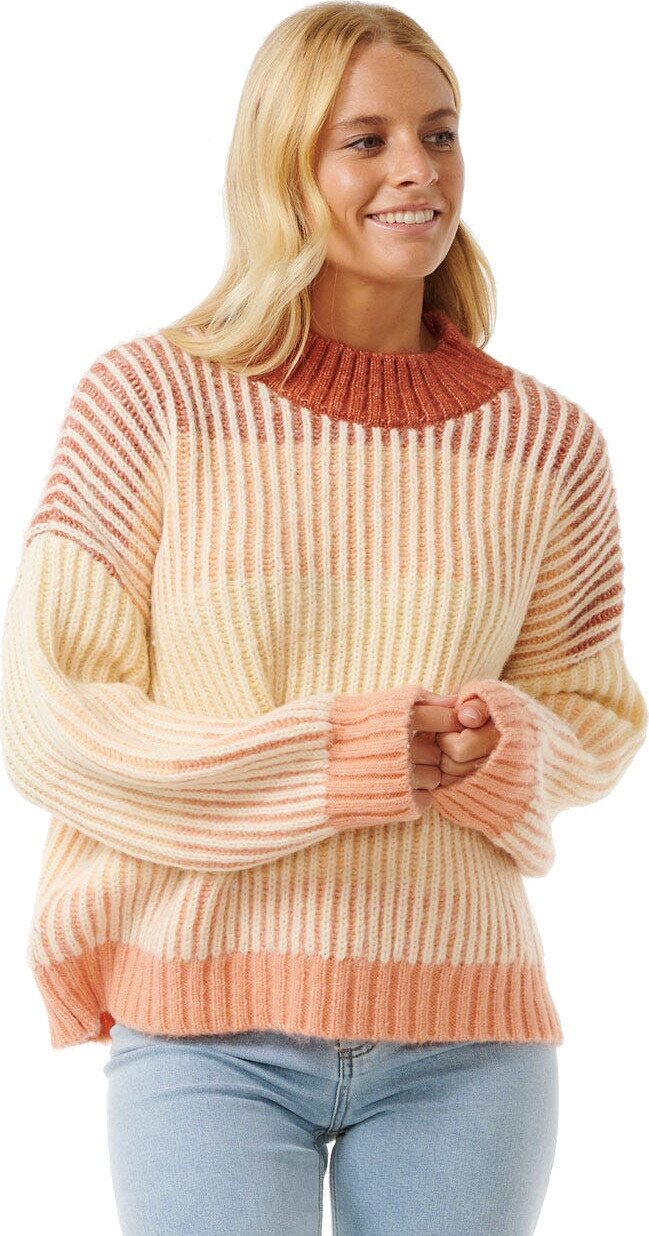 Rip Curl Soleil Rib Knit Crew

 Womens Burnt Red