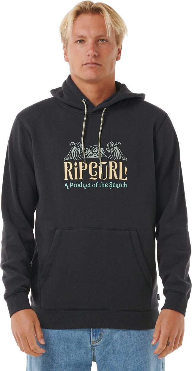 Rip Curl Down The Line Hooded
 Mens Washed Black