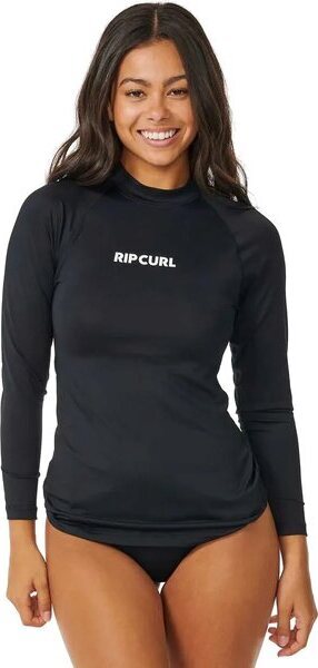 Rip Curl Classic Surf Long Sleeve UPF Rashguard Womens Black