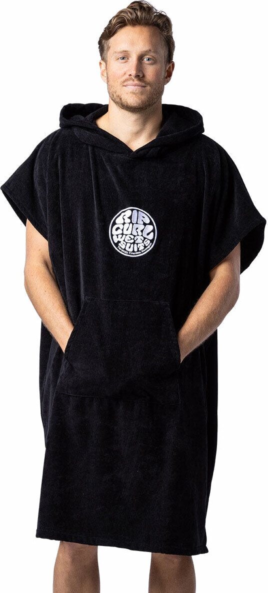 Rip Curl Logo Hooded Towel Black