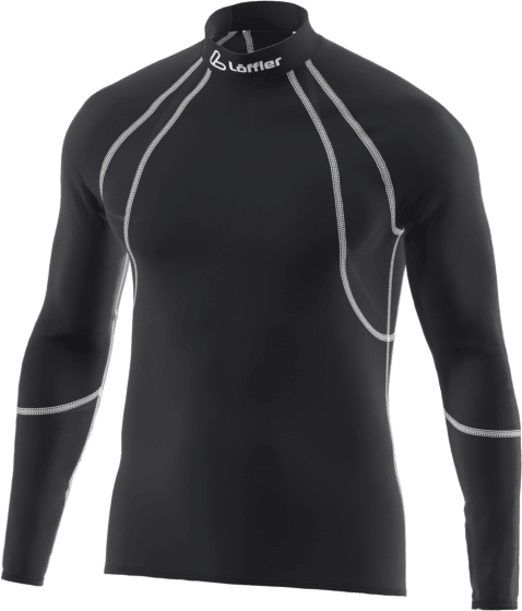 Löffler Turtleneck Longsleeve Airvent Transtex Light Men Black / White (991)
