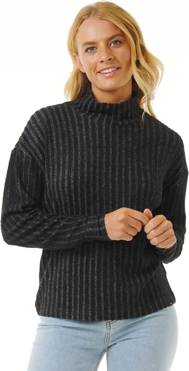 Rip Curl Cosy Fleece Crew
 Womens Black Marl