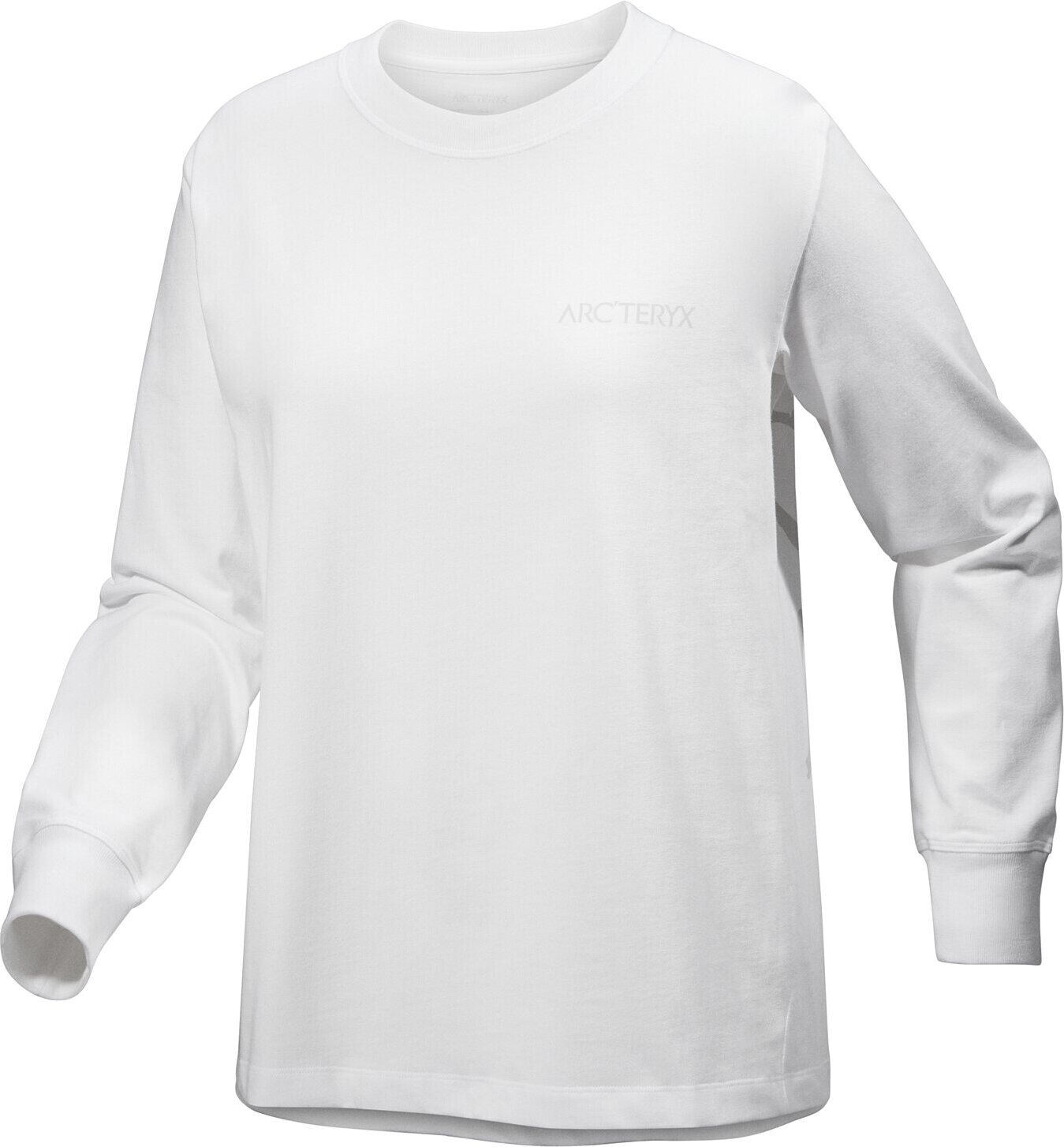 Arc'teryx Kragg Cotton Bird Crew Long Sleeve Womens White Light / White